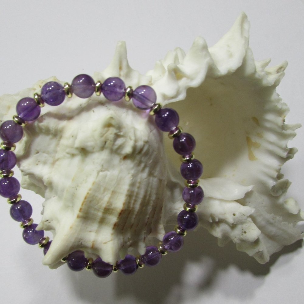 Natural Amethyst Gemstone Bracelet